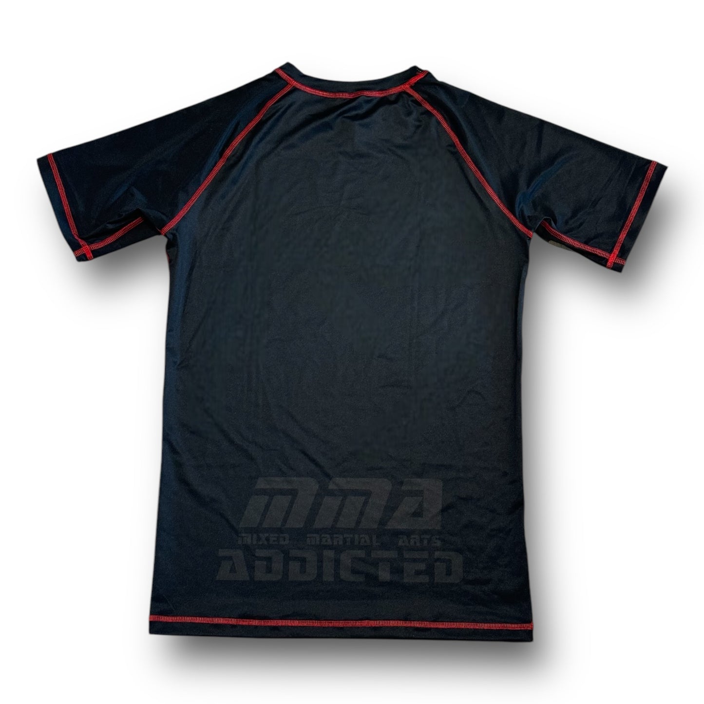 MMA Addicted Rash Guard MOD.“Darkness” Mezza Manica- Nero/Rosso