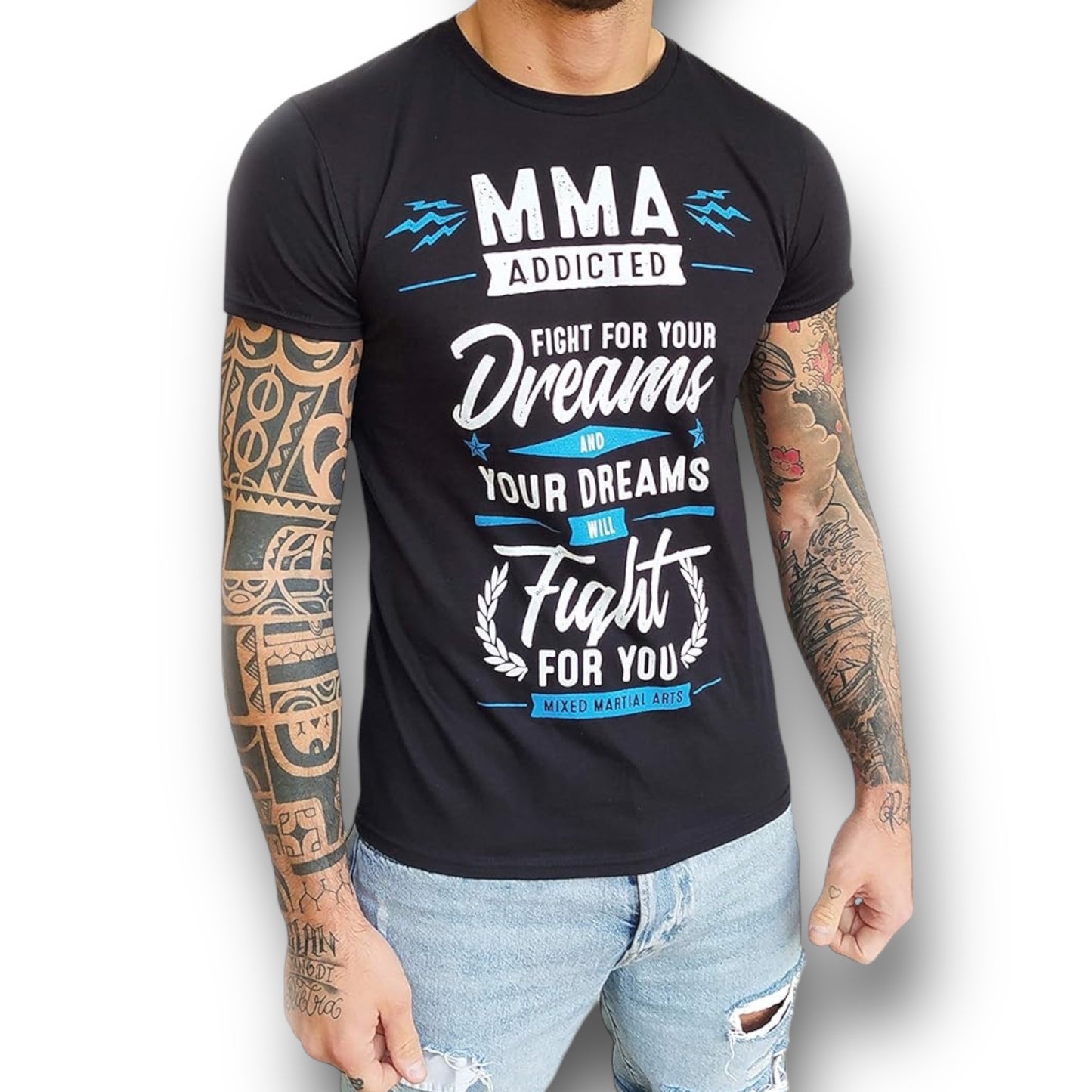 MMA Addicted T-Shirt MOD. Fight for Your Dreams - Manifesto
