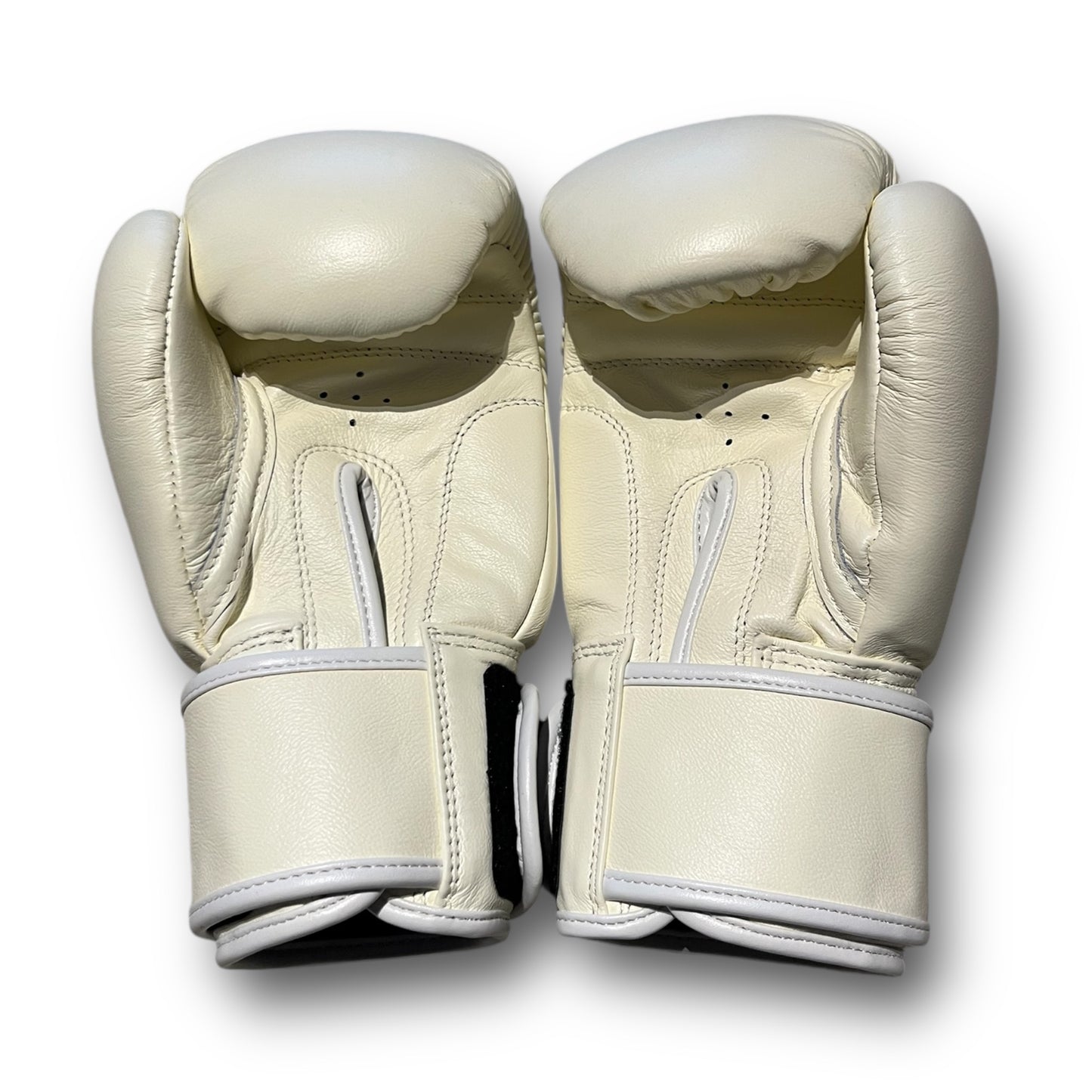 ThaiSmai ProFighter Velcro White- Guantoni - Vera Pelle