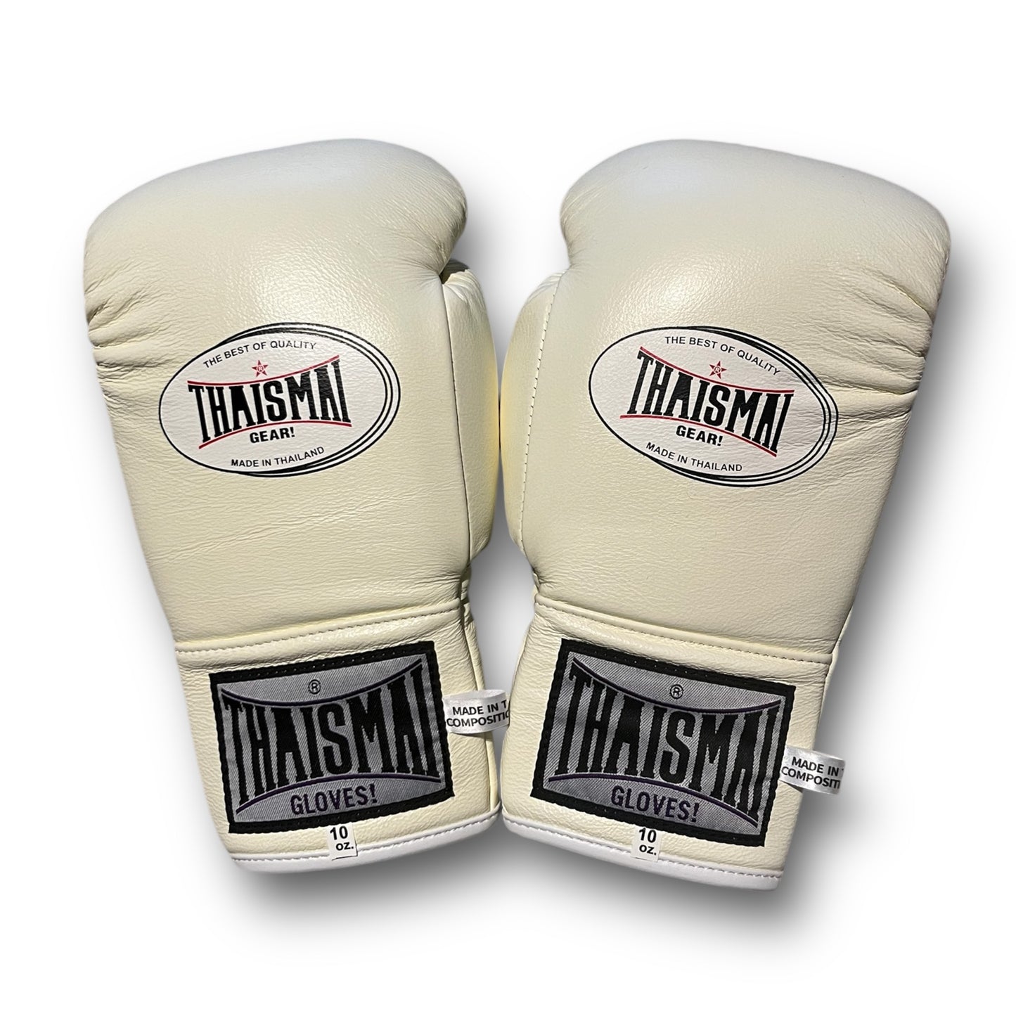 ThaiSmai ProFighter Laces White - Guantoni - Vera Pelle