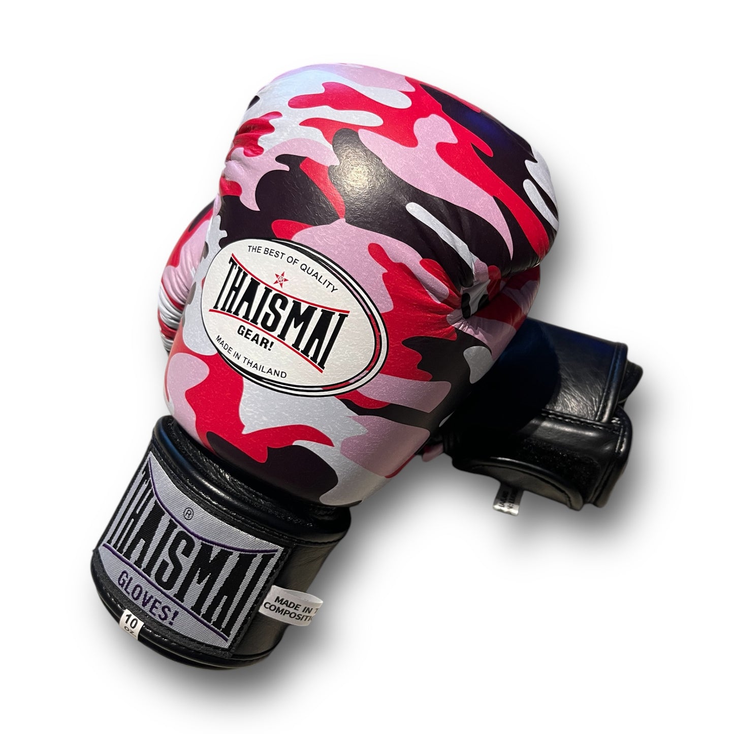 ThaiSmai ProFighter Velcro Camo Pink - Guantoni - Vera Pelle