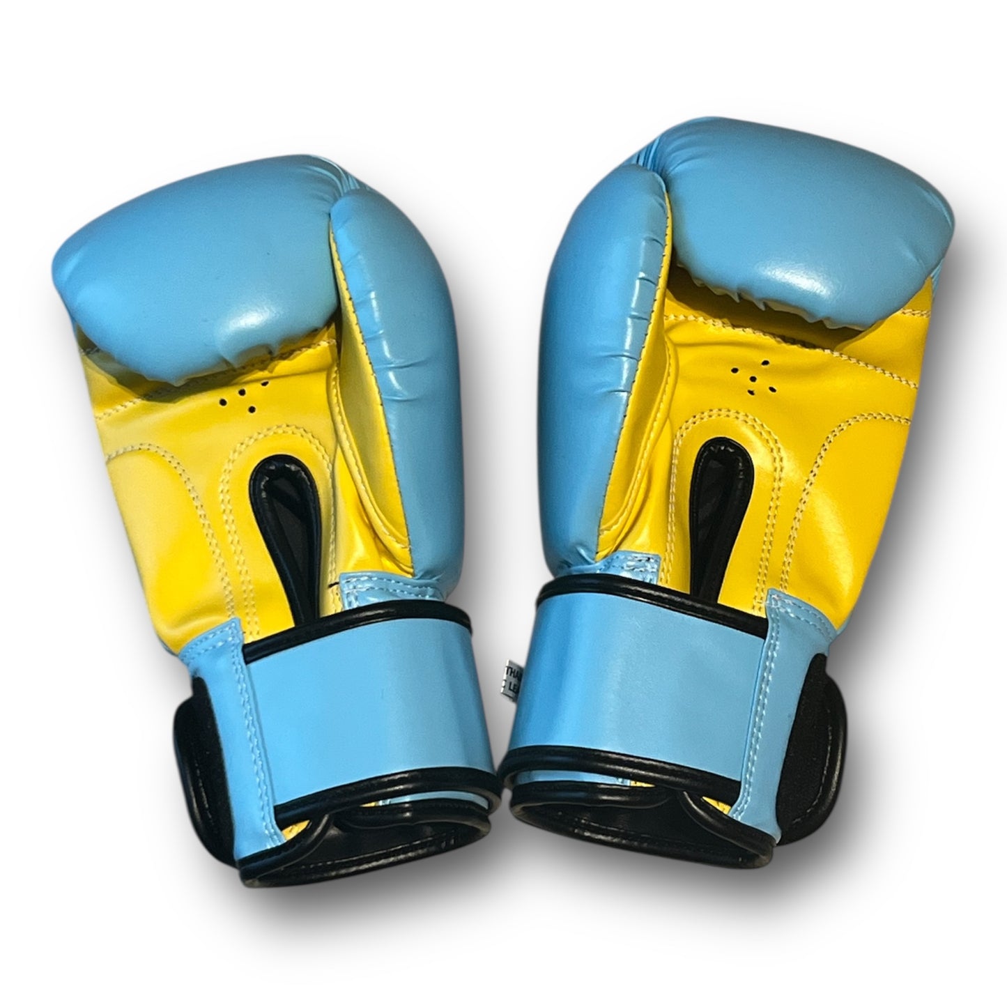 ThaiSmai Core Fighter Velcro Light Blue/Yellow - Guantoni - PU