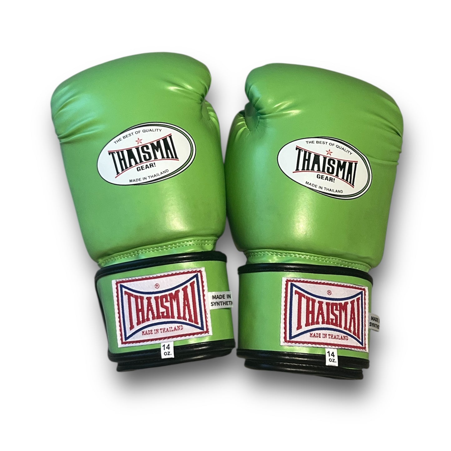 ThaiSmai Core Fighter Velcro Acid Green - Guantoni - PU