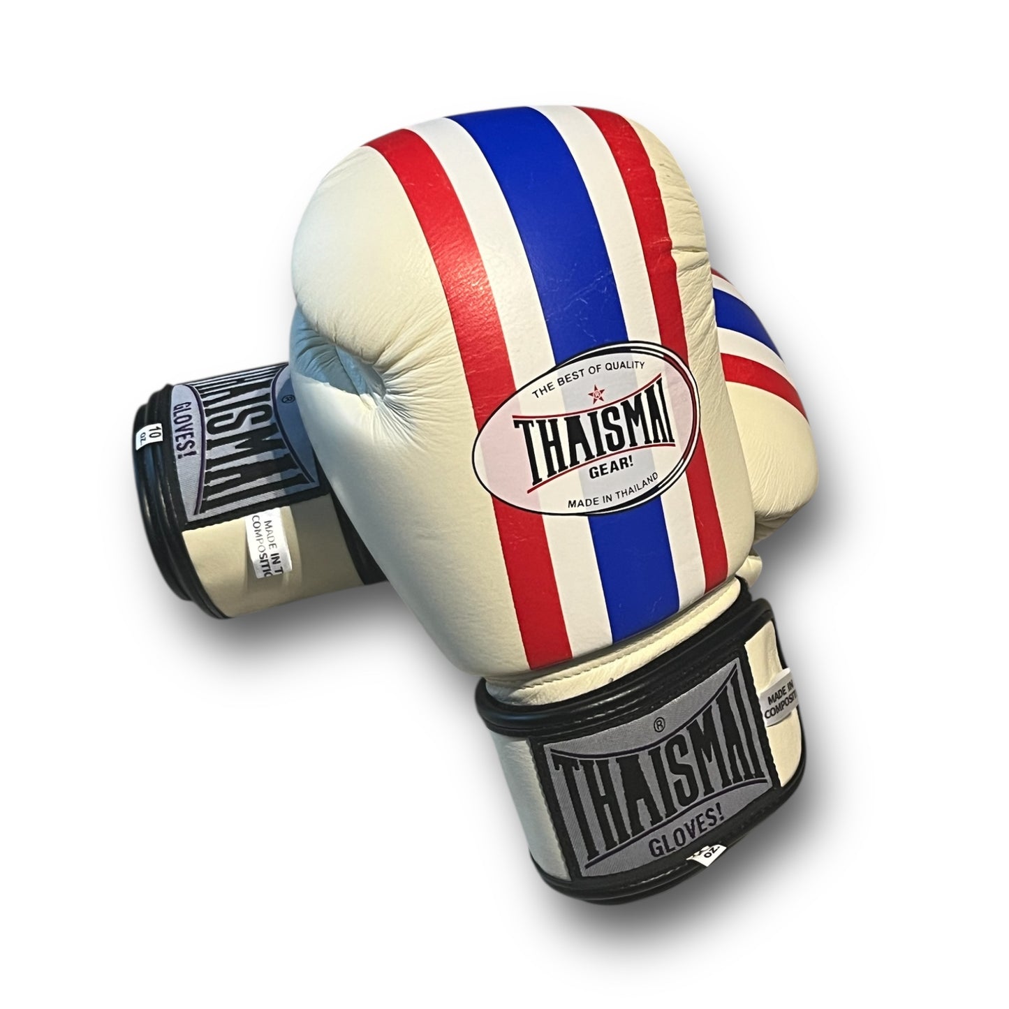 ThaiSmai ProFighter Velcro Thai Flag Print LIMITED EDITION- Guantoni - Vera Pelle