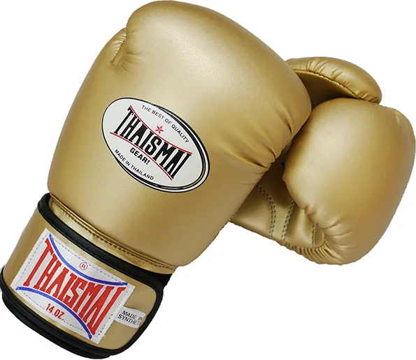 ThaiSmai Core Fighter Velcro Gold - Guantoni - PU