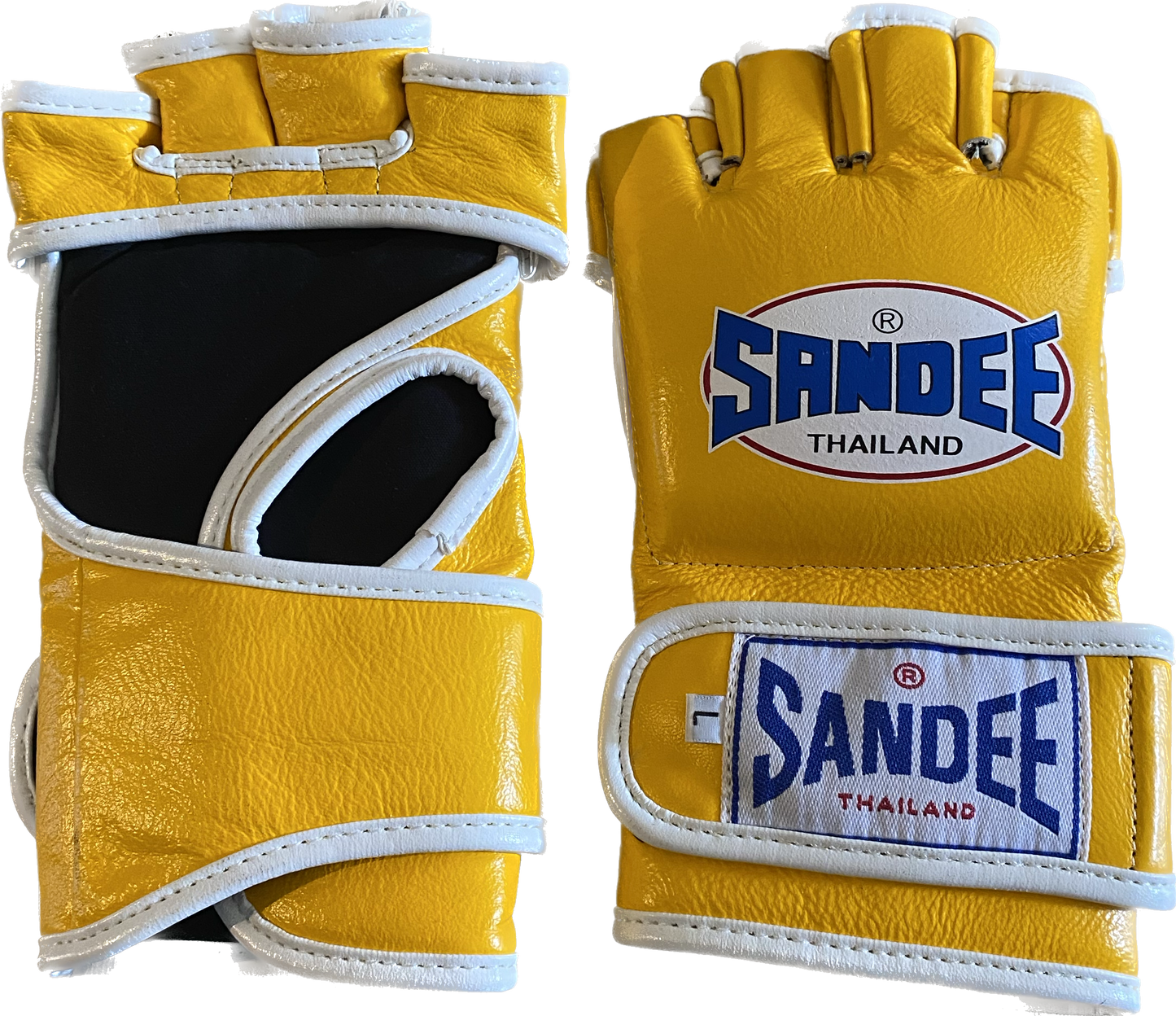 Sandee Mma Competition Yellow/White - Guantini - Vera Pelle