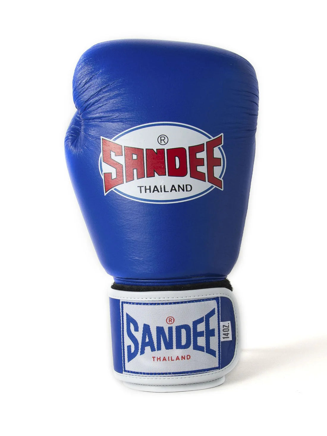 Sandee Authentic Blue Velcro- Guantoni - Vera Pelle