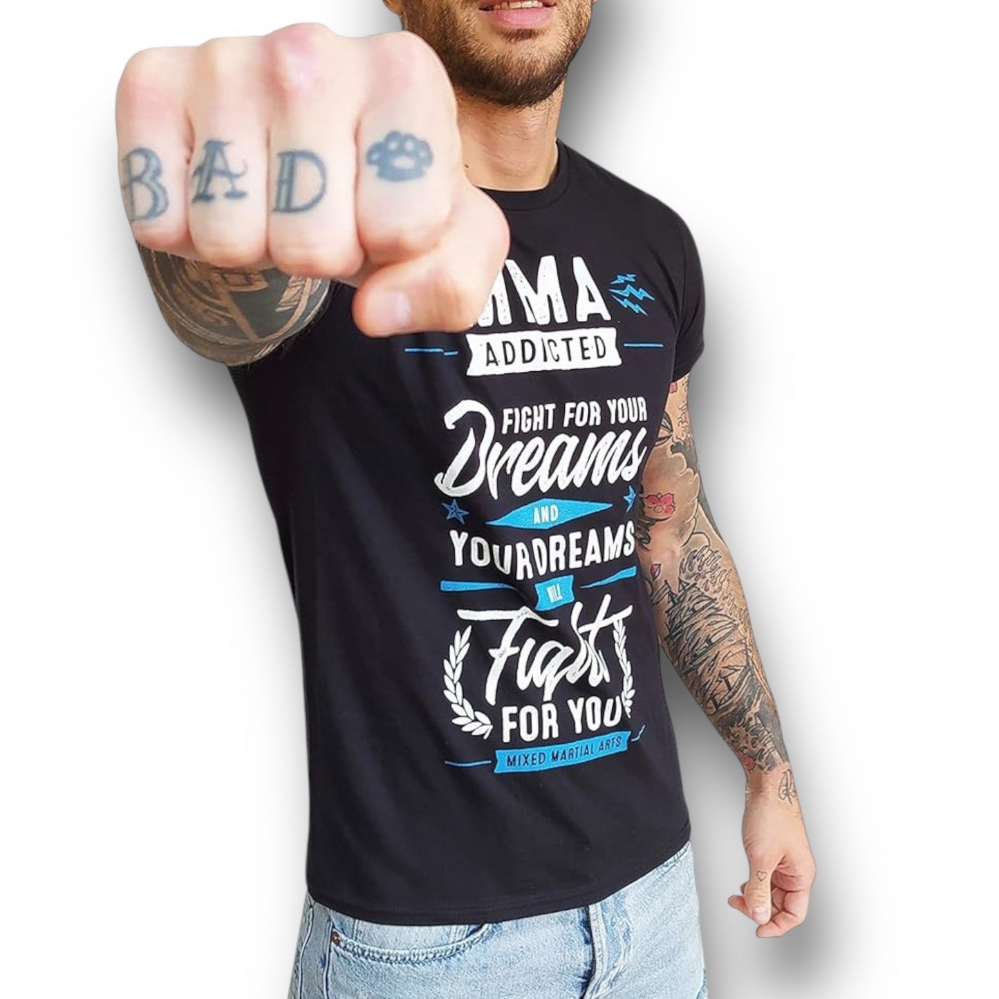 MMA Addicted T-Shirt MOD. Fight for Your Dreams - Manifesto