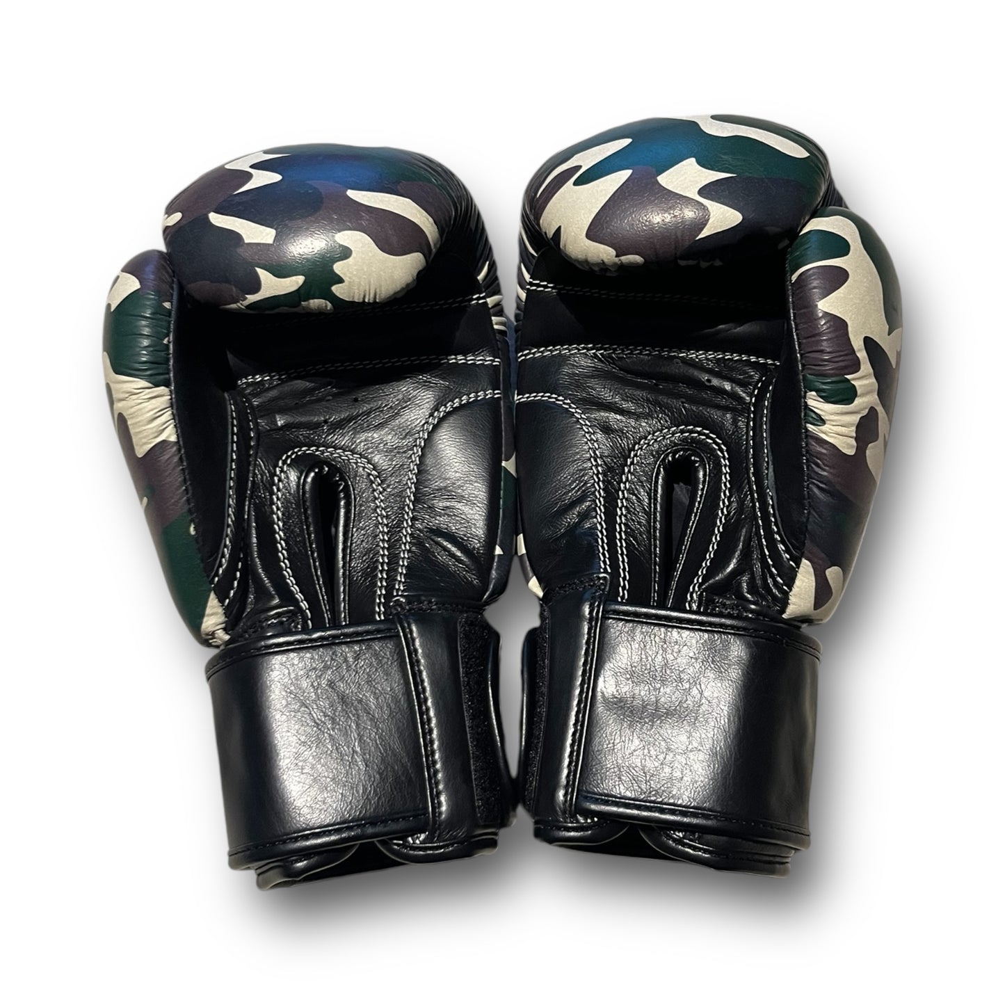ThaiSmai ProFighter Velcro Camo Green - Guantoni - Vera Pelle