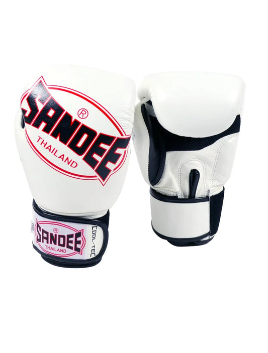 Sandee Cool-Tec Velcro White- Guantoni - Vera Pelle