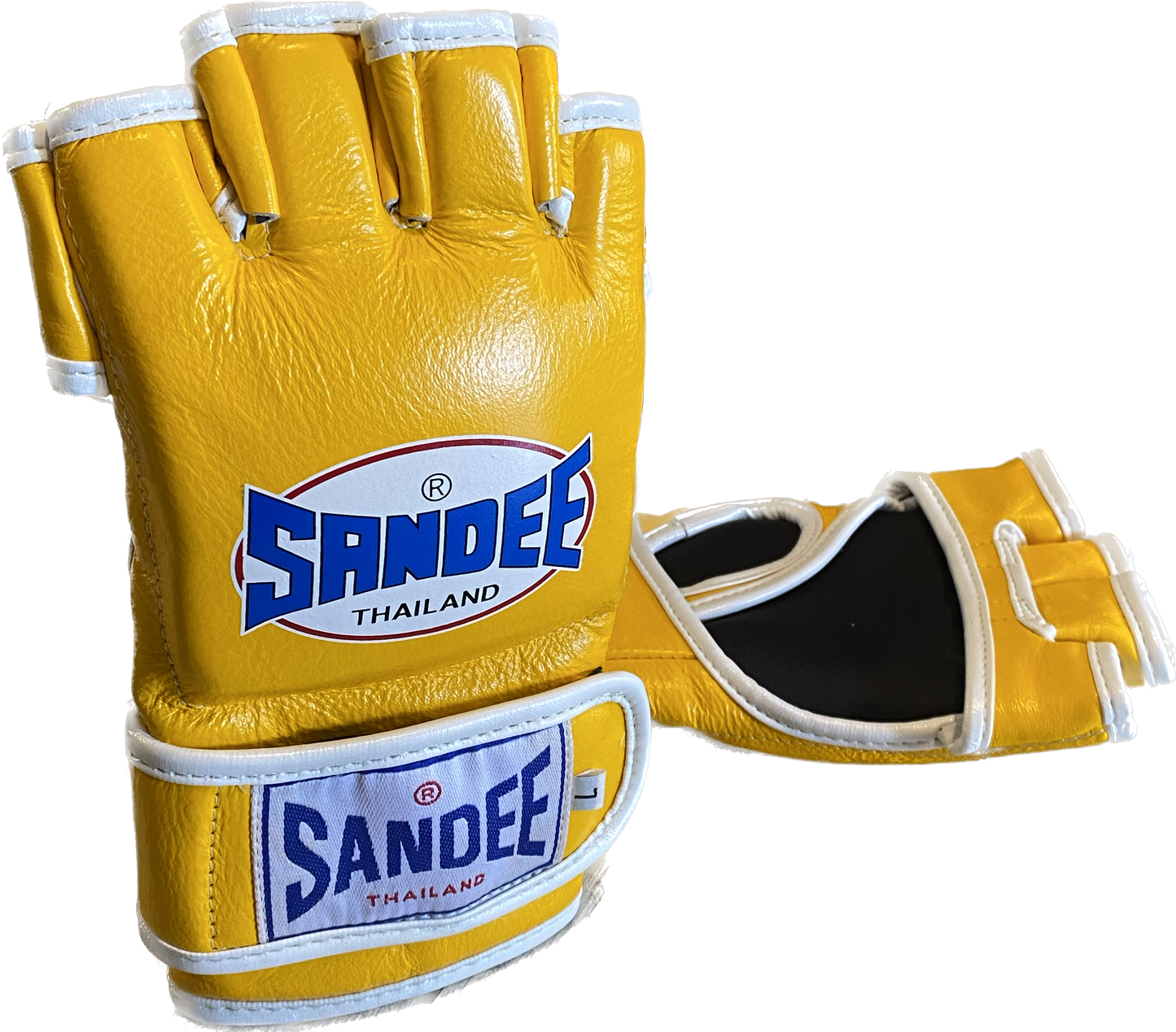 Sandee Mma Competition Yellow/White - Guantini - Vera Pelle